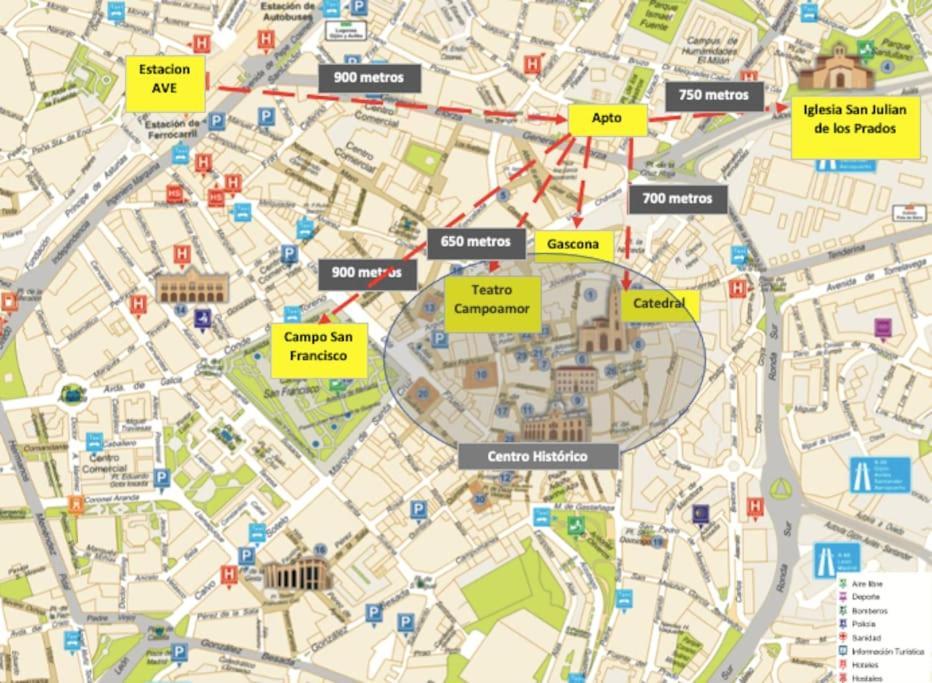 Appartement Centrico Con Parking Y Wifi Gratis Oviede
